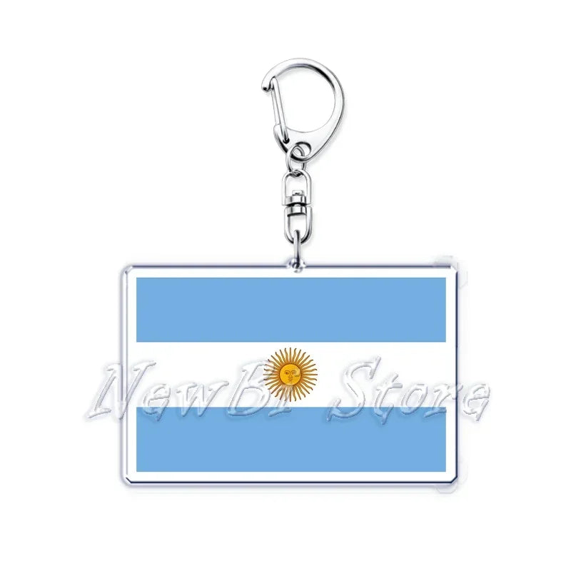 Country Flags Key Chain Keychains Ring for Accessories Bag Pendant American Britain Korean Korean Keyring Jewelry Fans Gifts