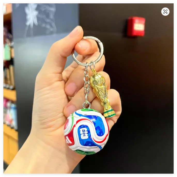 New Fashion Flag Football Keychain Country Soccer Club Fans Keyring Car Key Chains Souvenir Bag Pendant Accessories Gifts