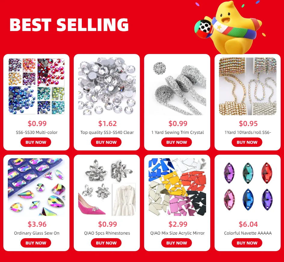 QIAO Sewing On Rhinestone Applique 1 pcs Silver Base Clear Crystal Rhinestones DIY Wedding Evening Dress