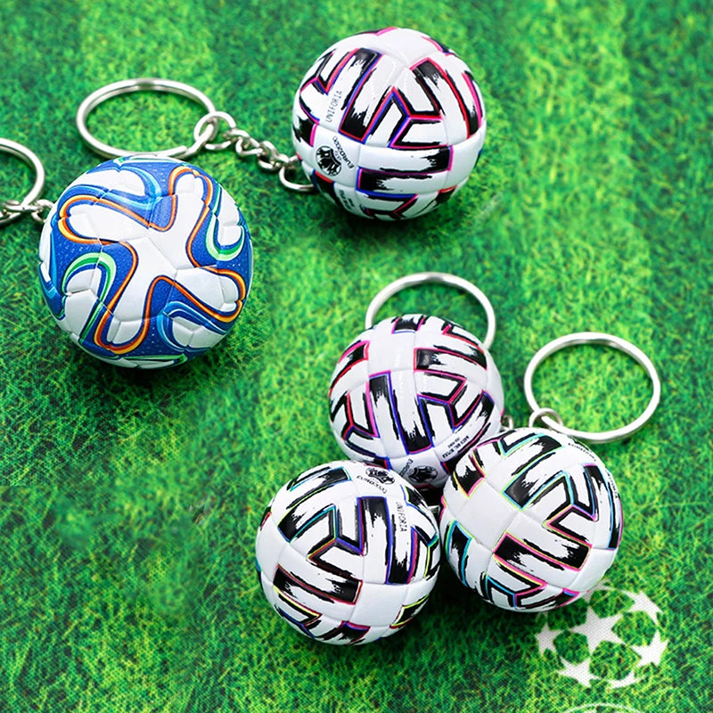 Premium 3D Football Leather Keychain