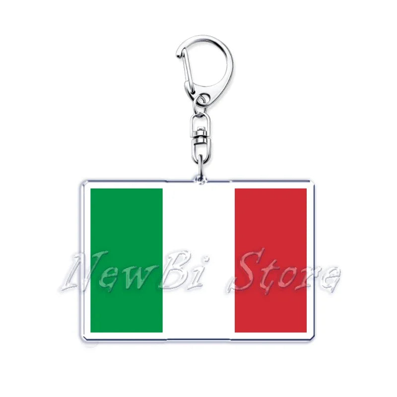 Country Flags Key Chain Keychains Ring for Accessories Bag Pendant American Britain Korean Korean Keyring Jewelry Fans Gifts