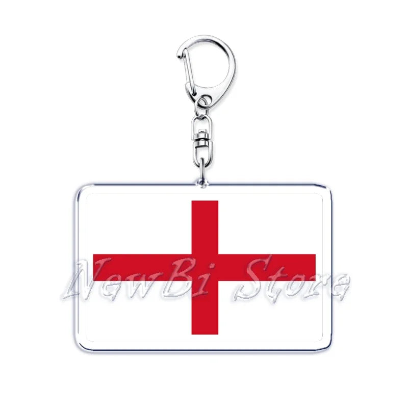 Country Flags Key Chain Keychains Ring for Accessories Bag Pendant American Britain Korean Korean Keyring Jewelry Fans Gifts