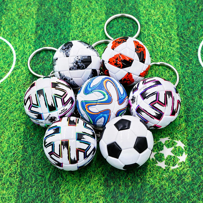 Premium 3D Football Leather Keychain