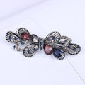 New Korean style crystal mother hair clip fashion ladies flower rhinestone ponytail spring clip top clip headband hair accessory