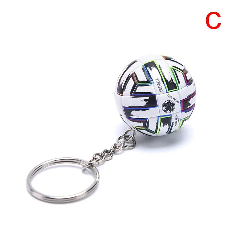 Premium 3D Football Leather Keychain