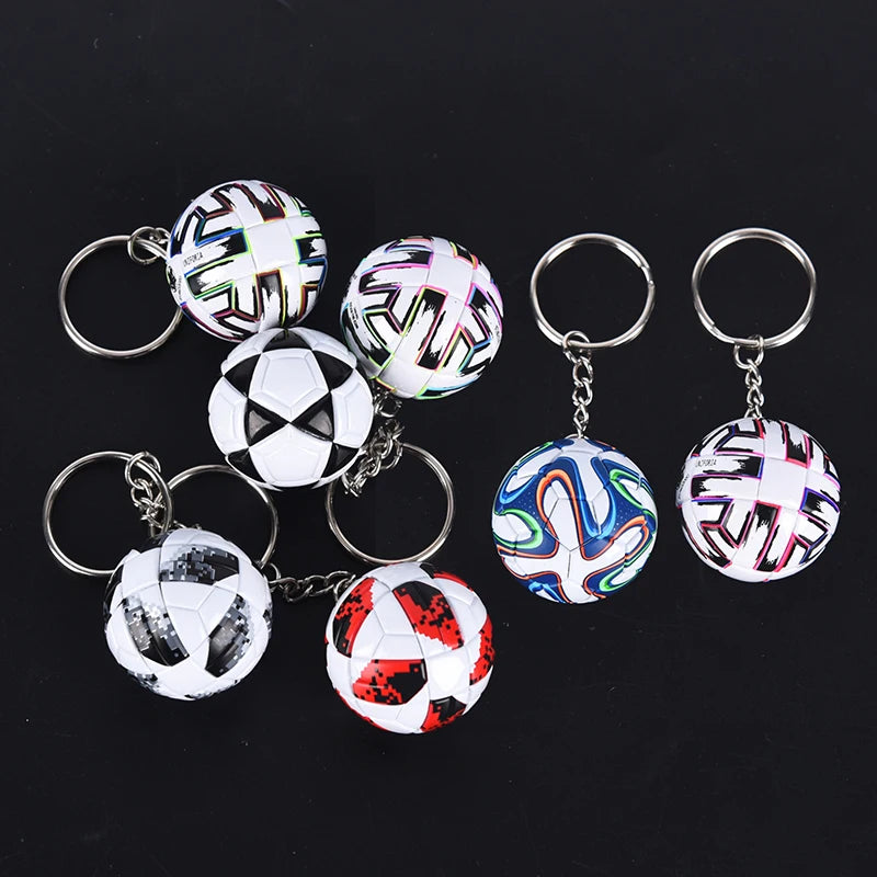 Premium 3D Football Leather Keychain